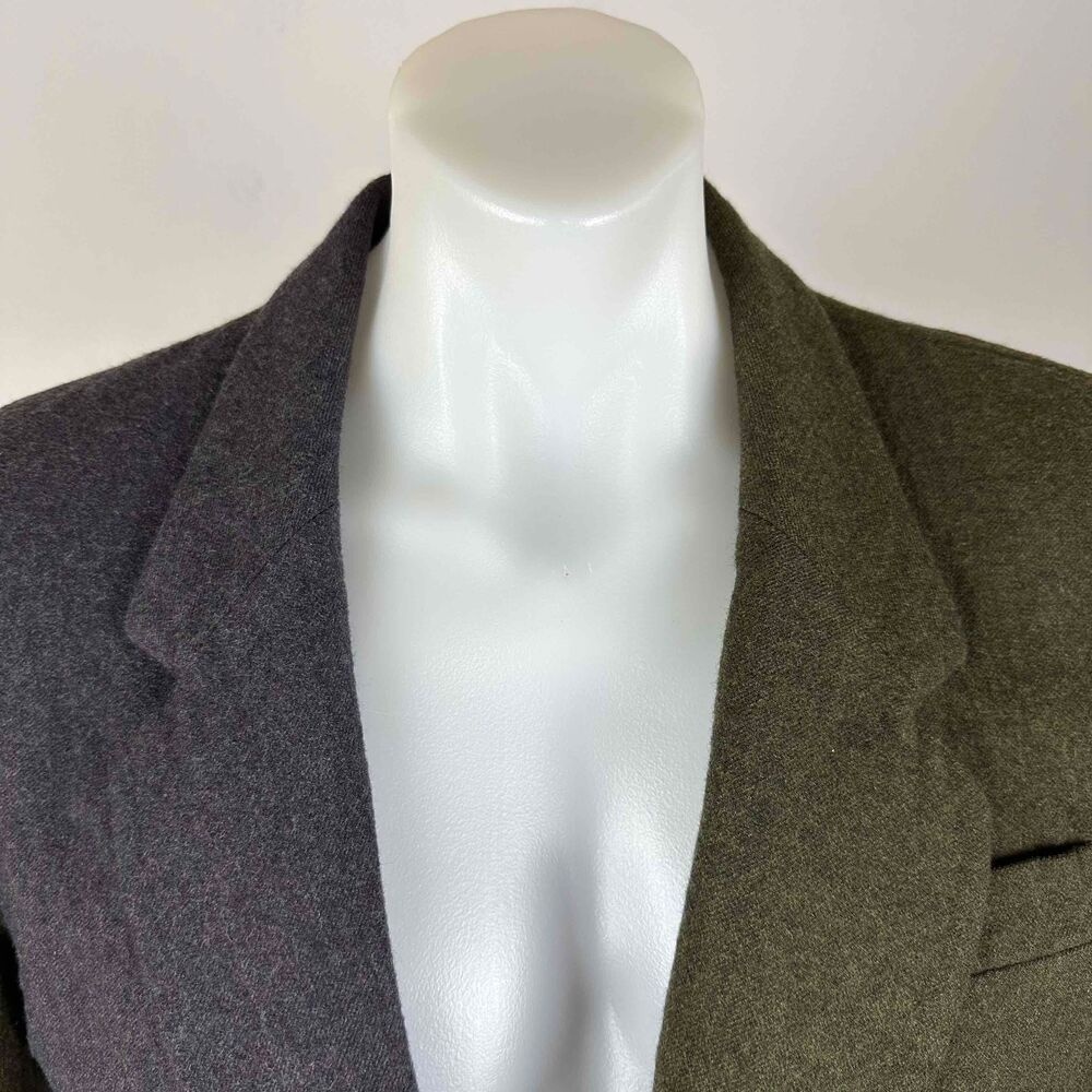 T. Macchione Wool Sport Jacket in Blue/Green Colorbock - Picture 3 of 10